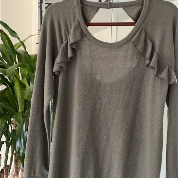 Chaser Ruffle Cutout Back Top - Picture 4 of 5